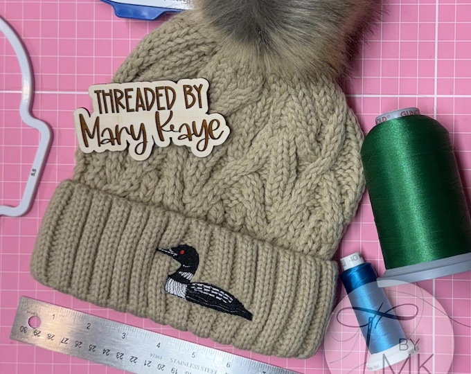 Common Loon Bird Beanie Winter Knit Hat Bird Gift