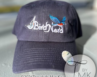 Bird Nerd Bird Enthusiast Embroidered Hat