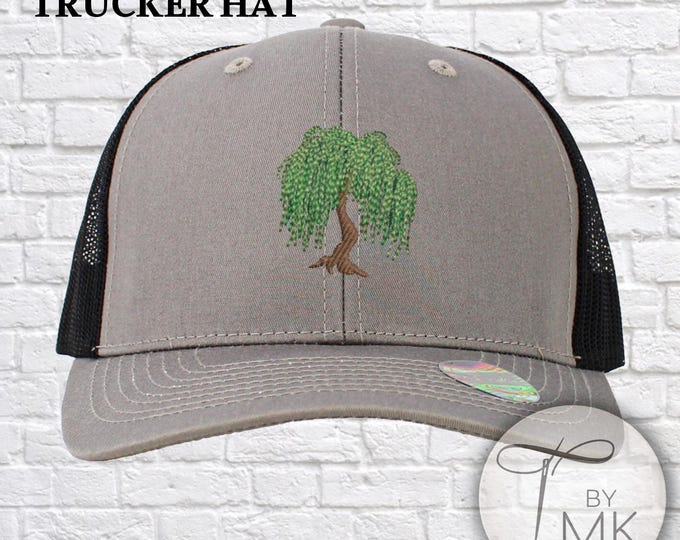 Embroidered Willow Tree TRUCKER Hat