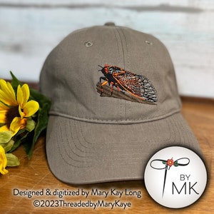 Cicada Embroidered Hat  |  Cicada Baseball Cap  |  Cicada Gift