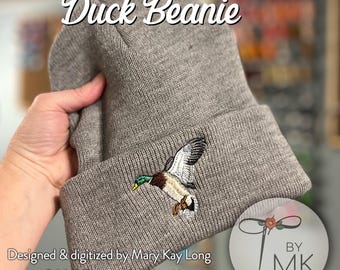 Mallard Duck Long Beanie Made in USA Bird Gift