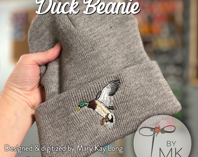 Mallard Duck Long Beanie Made in USA Bird Gift