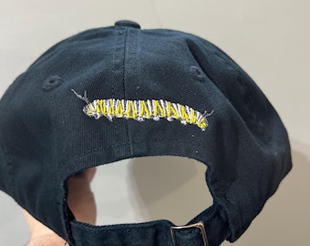 Embroidered Caterpillar Add-On the Hat Back