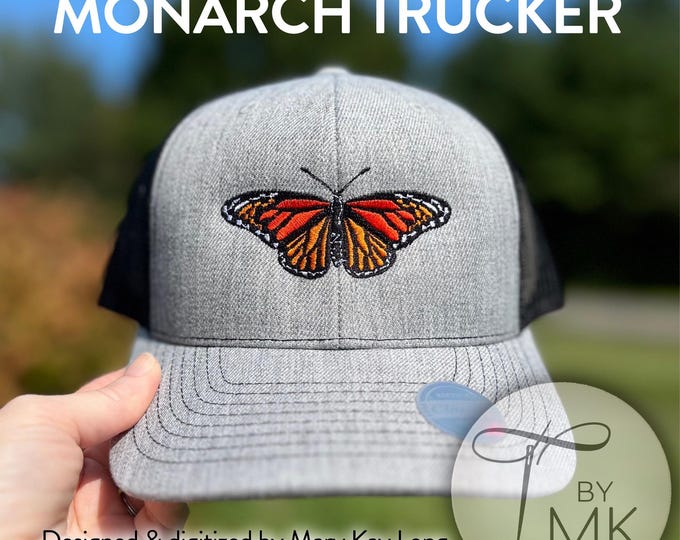 Monarch Trucker Mesh Back Hat  |  Monarch Gift | Monarch Butterfly