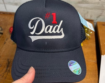 Embroidered #1 Dad Hat Father's Day Gift