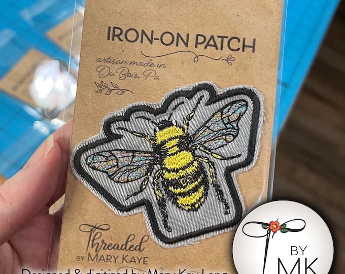 Bee Patch  |  Hand-made Bee Gift  |  Bumble Bee Patch
