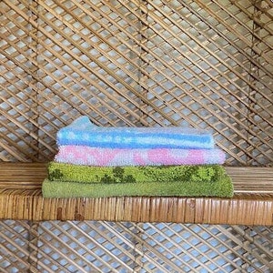Vintage Washcloths YOUR PICK 60s 70s Wash Cloth Hand Towels Retro