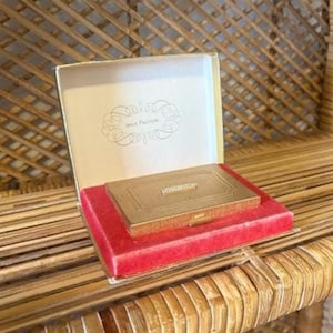 Vintage Max Factor Regency 50&#39;s Rhinestone Compact with Original Box