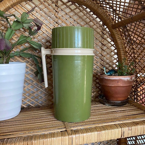 Vintage Thermos Glass Vacuum Avocado Green Model 90Q Carafe Coffee Hot  Cold, 1970's, Photography Props , Retro Entertaining 