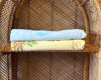 Vintage Colorful Butterfly Flat Sheets YOUR PICK 60s 70s 80s Bed Linens