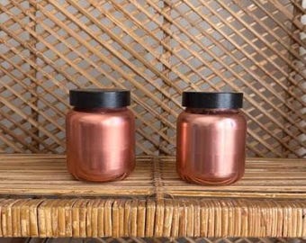 Vintage Copper ColorCraft Salt & Pepper Shakers MCM Spice Shaker