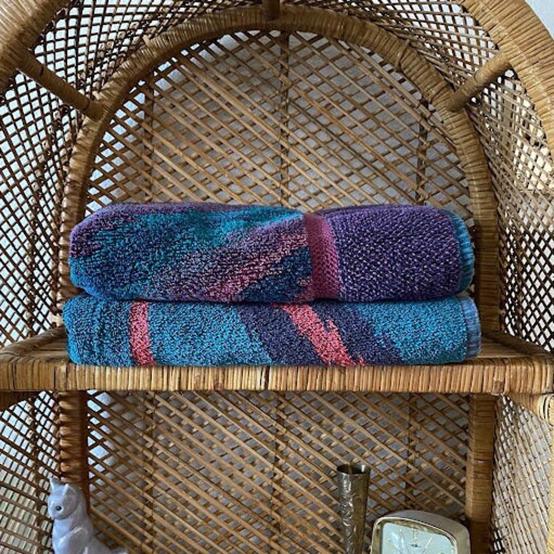 Vintage JC Penney Ralph Lauren Dark Full Towels 80s 90s Towels Etsy