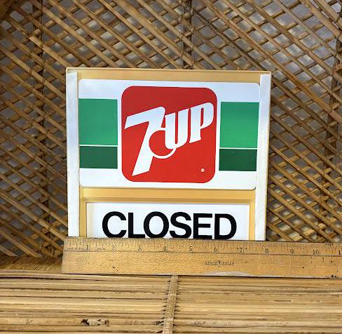 Vintage 7up Soda Pop Open Closed Sliding Everbrite Store Sign - Etsy