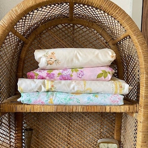 Vintage Assorted Double Floral Sheet Sets Bed Linens 60s 70s 80s Retro Bed Linens