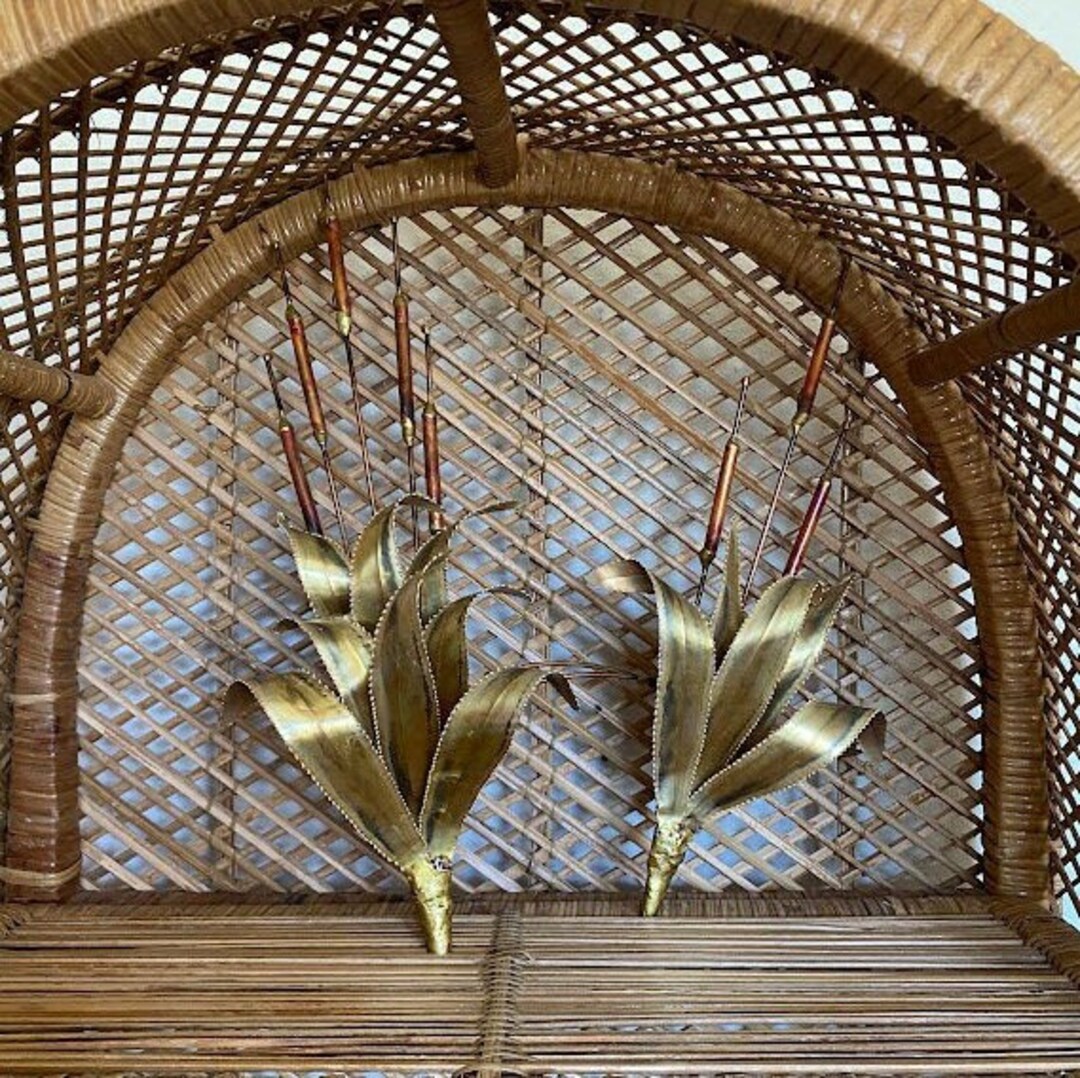 Pair of Vintage Brass & Copper Cat Tail Wall Hangings 70s Etsy