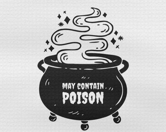 Witch Cauldron Microfiber Tea Towel, Perfect fall kitchen decor