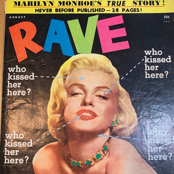 Marilyn Monroe - RAVE Magazine August 1956