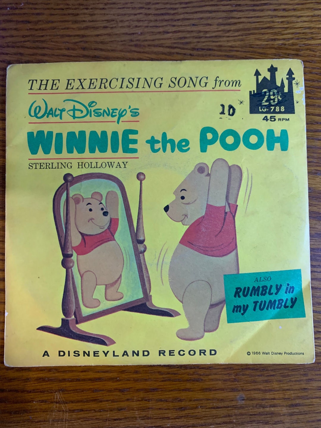 Winnie the Pooh Walt Disney 45 RPM Record - 1966 - Etsy