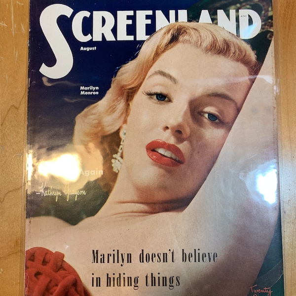 Marilyn Monroe - Screenland Magazine Cover August 1952