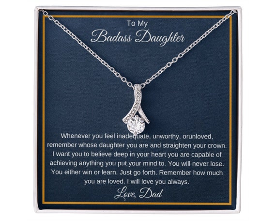 To My Badass Daughter - Luxe Crown Necklace Gift Set- – Siciry