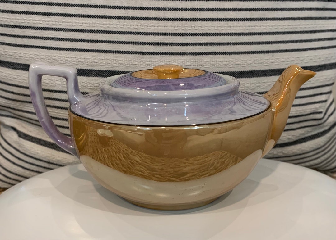 Vintage Lusterware Teapot Japan Etsy