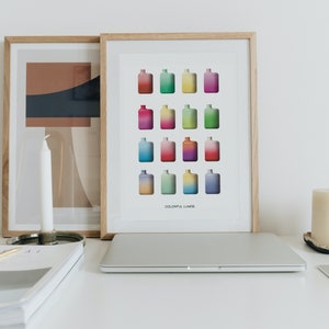 Colorful Lungs Wall Print, Digital Download Print, Wall Decor, Large Printable Art, Downloadable Prints