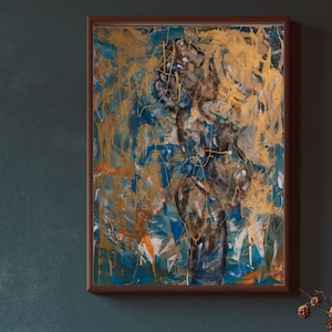 Leben im Bau | Ungerahmte Kunstdrucke auf Archivposter und gerollter Leinwand | Afroamerikanische Kunst