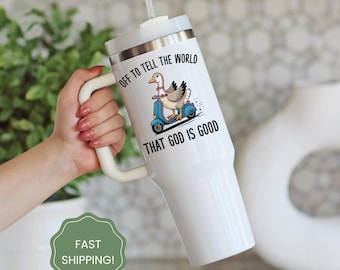 Christian Tumbler Bible Verses Tumbler Cup Holder Friendly 40oz Tumbler Vacuum Insulated Large Water Bottle Gift for Christian Woman