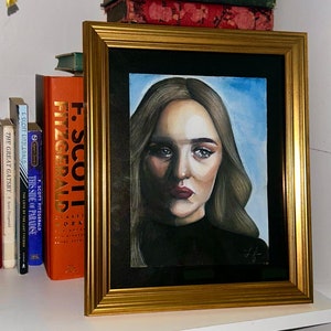 Black and Blue (Alycia Debnam-Carey) | Original Painting