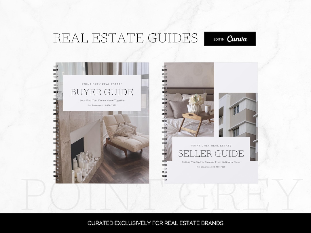 Real Estate Buyer and Seller Guide Template Bundle | Canva Template for ...