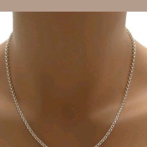 24” 925 Sterling silver 2mm rolo chain