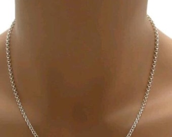 22” 925 Sterling silver 2mm rolo chain