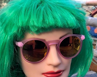 Funky Hot Pink Spiegel Sonnenbrille: Rave Festival Sonnenbrille