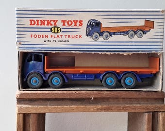 Camion Dinky Foden Diesel 8 Roues – Réf 901, 1:43, Miniature Collection, Rouge/Marron