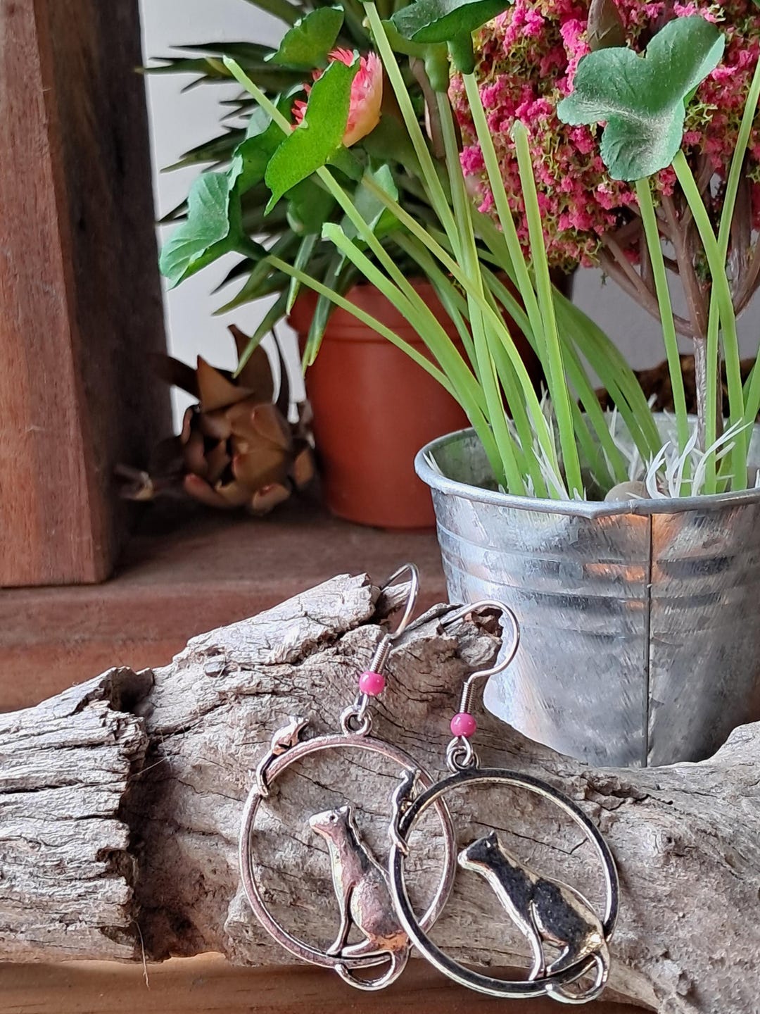 Trumium Autentici Orecchini A Cerchio Con Gatto A Coda Lunga In Argento Sterling 925 Orecchini Da Sposa Con Zirconi Colorati Per Gioielli Di Moda Da Donna - Foto 5