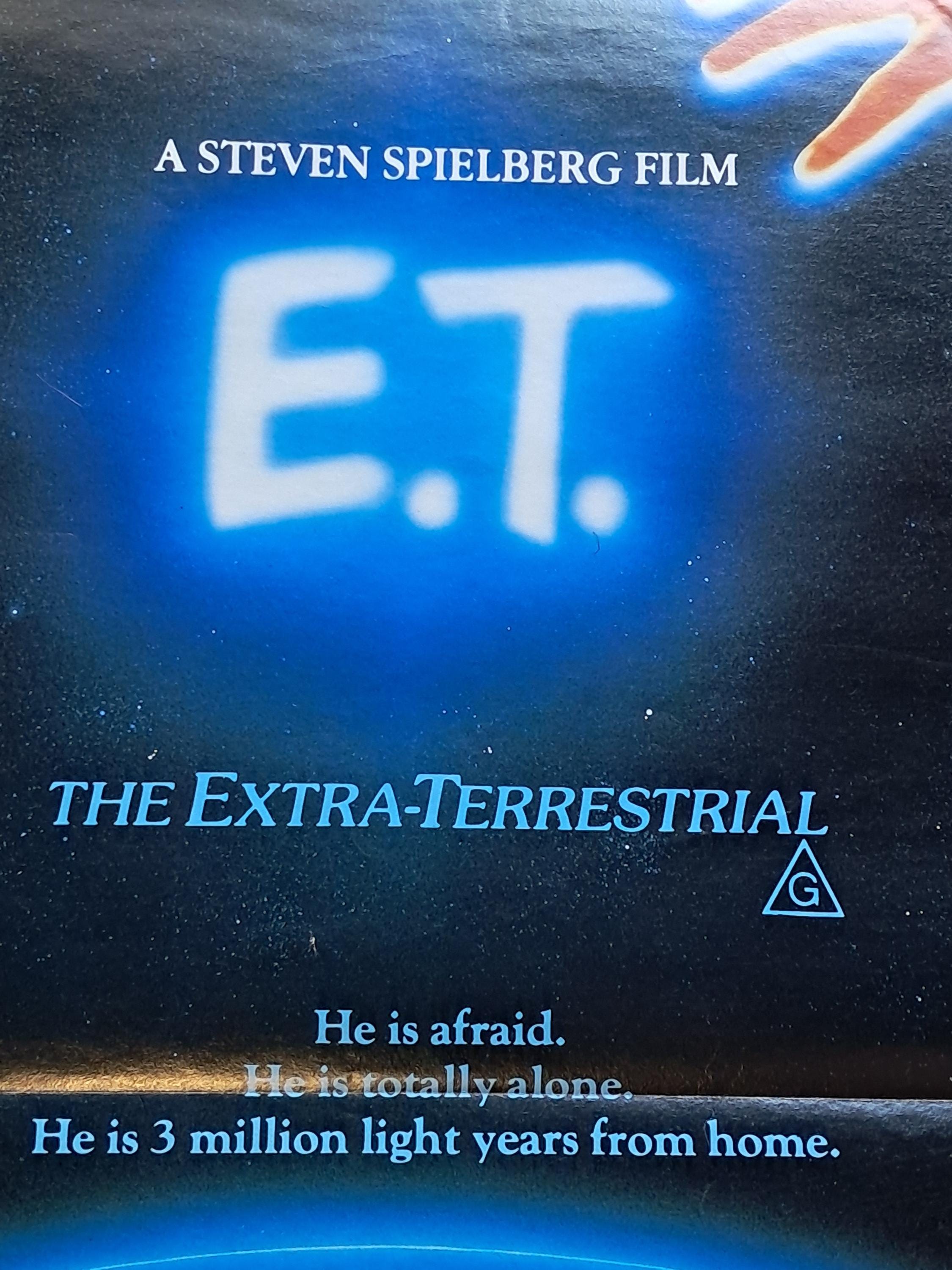 ヴィンテージ ET 映画ポスター：1980年代のデイビル（34 x 68 cm