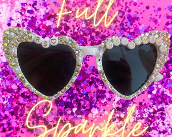 Custom Bride Sunnies, Bride To Be, Bridal Gifts, Bridal Sunglasses, Bride Sunglasses, Bridal Gift, Bachelorette Bling, Bach Bling