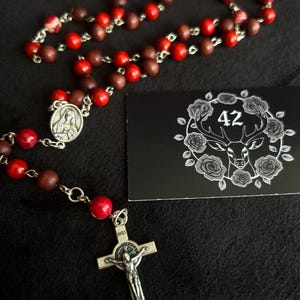 Red Wood Rosary