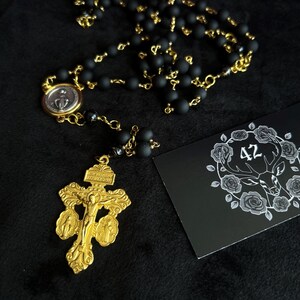 Black and Gold Rosary