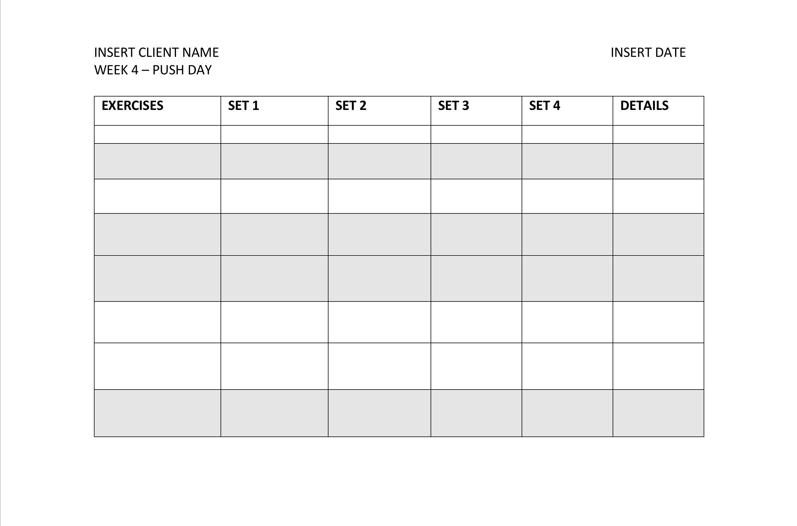 Free Exercise Chart Printable Exercise Chart Template 60 OFF Free Exercise Chart Printable Exercise Chart Template 60 OFF