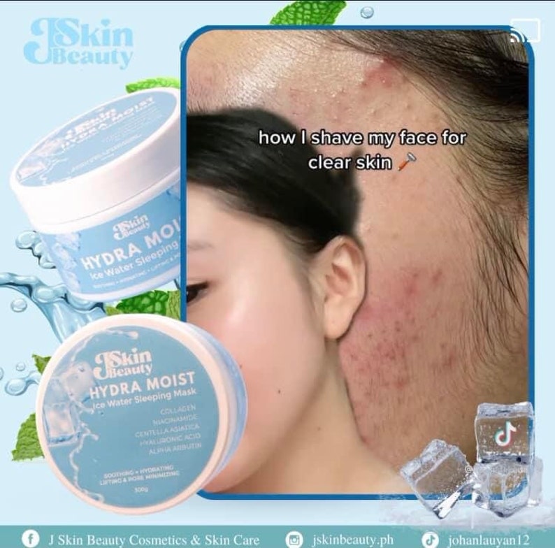 Hydra Moist Ice Water Sleeping Mask Etsy