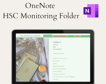 OneNote HSC Monitoring Folder | NSW | Digital Monitoring Folder |