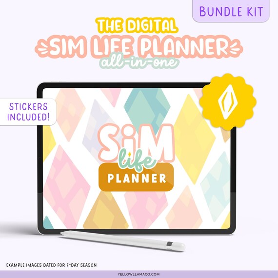 The Digital Sim Life Planner For Sims 4 Gameplay All in one Etsy The Digital Sim Life Planner For Sims 4 Gameplay All in one Etsy
