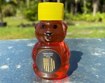 Gift size honey bear local honey