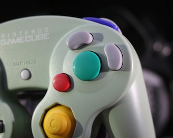Bald OEM Nintendo GameCube Controller Buttons | OEM GCC | PhobGCC | Balded | Custom |