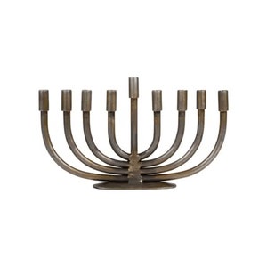 Wrought Iron Menorah Hanukkah Candle Holder