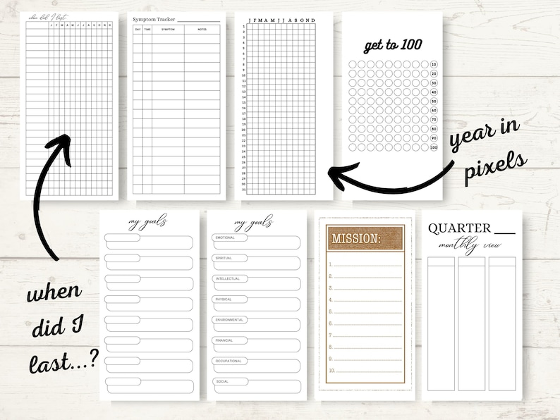 Hobo Weeks Ultimate Printable Collection Weeks Printable Bundle Year in ...