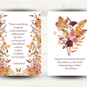Autumn Dashboard Bundle | Printable Planner Covers | B6 Stalogy | Fall ...