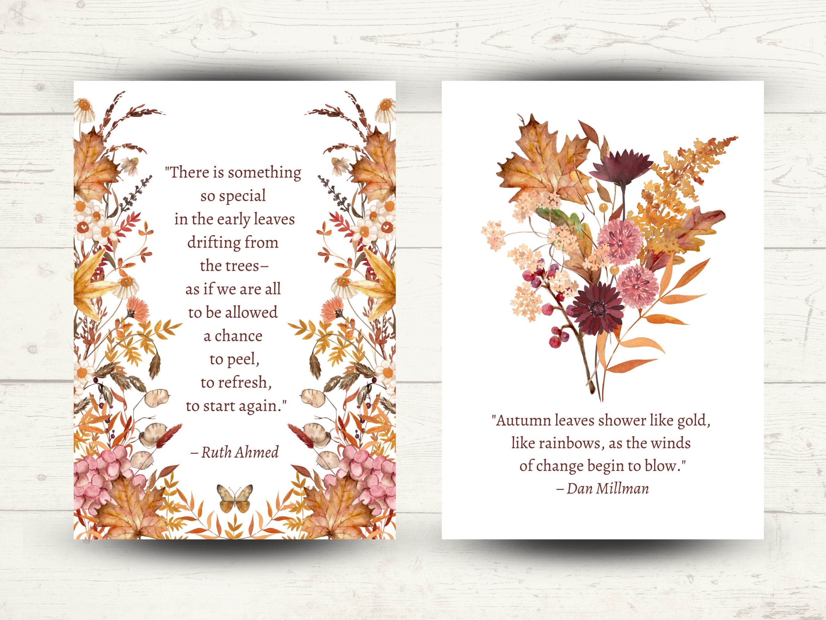 Autumn Dashboard Bundle | Printable Planner Covers | B6 Stalogy | Fall ...