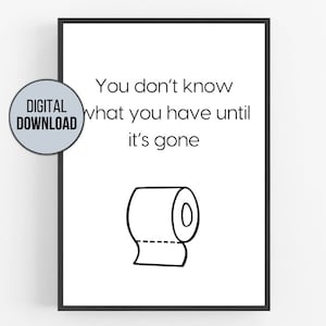Bathroom decoration pictures poster | Bathroom sign | Toilet sign | Guest toilet sign
